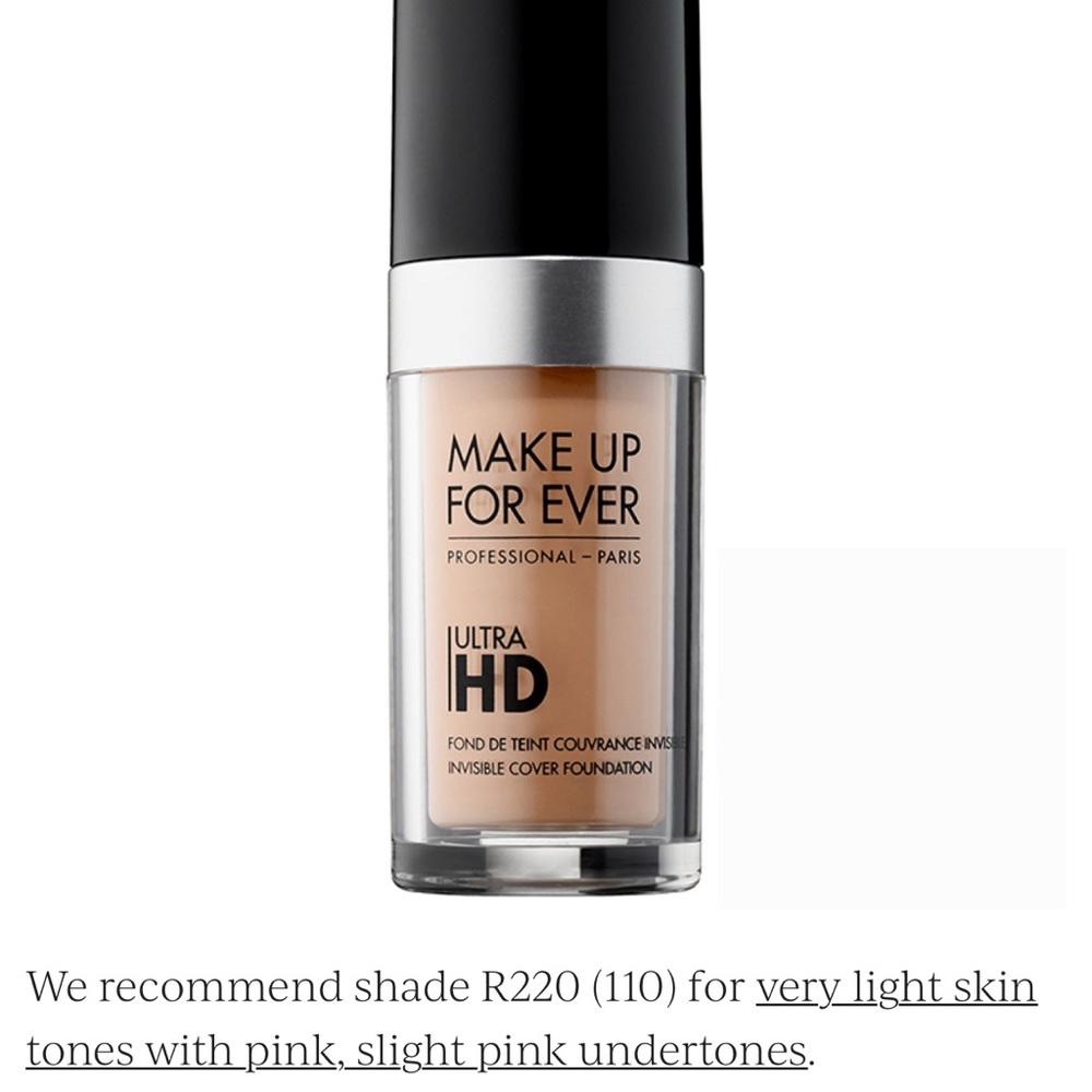 Make Up For Ever Ultra HD Foundation 110 R 220